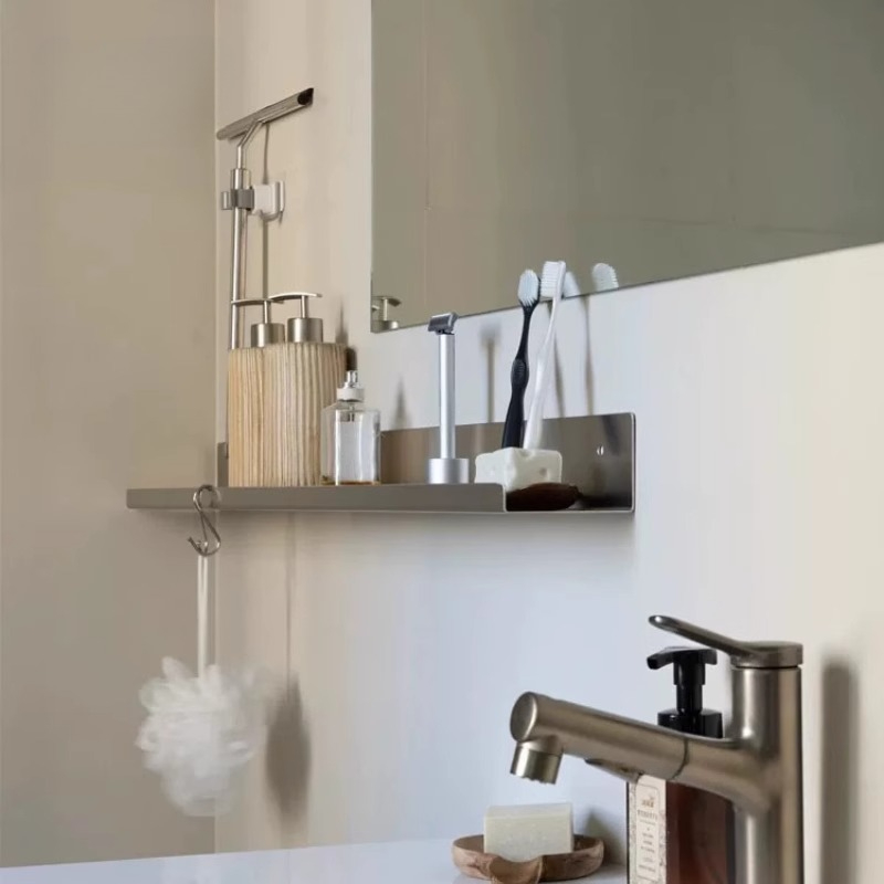 Desk Setup Shelves - الحمام الحد الأدنى رف من الفولاذ