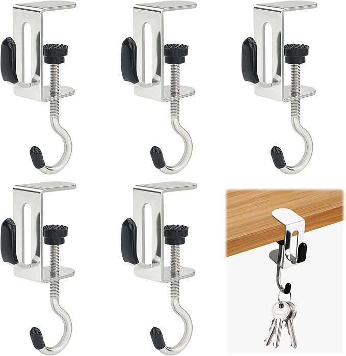Desk Setup Shelves - حامل حقائب للطاولة، مشبك حقيبة يد