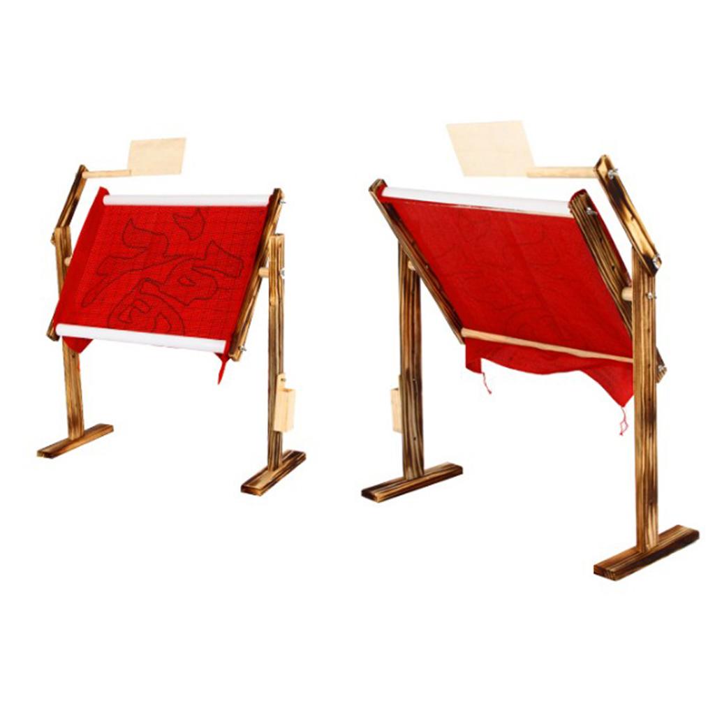 Desk Setup Kit - حامل إطار التطريز الخشبي القابل للتعديل