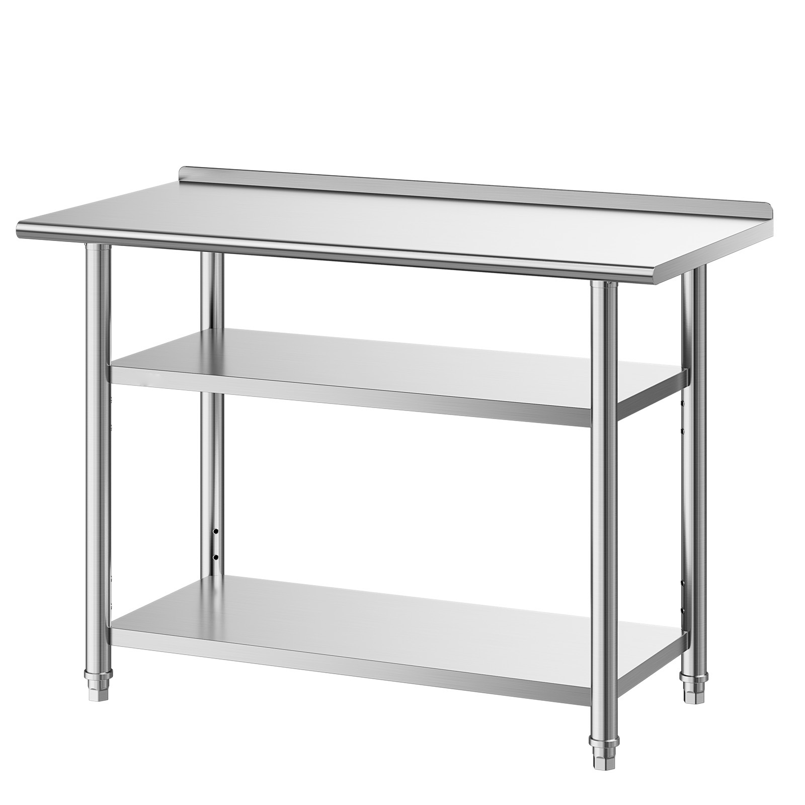 Desk Setup Shelves - طاولة عمل من الفولاذ المقاوم للصدأ