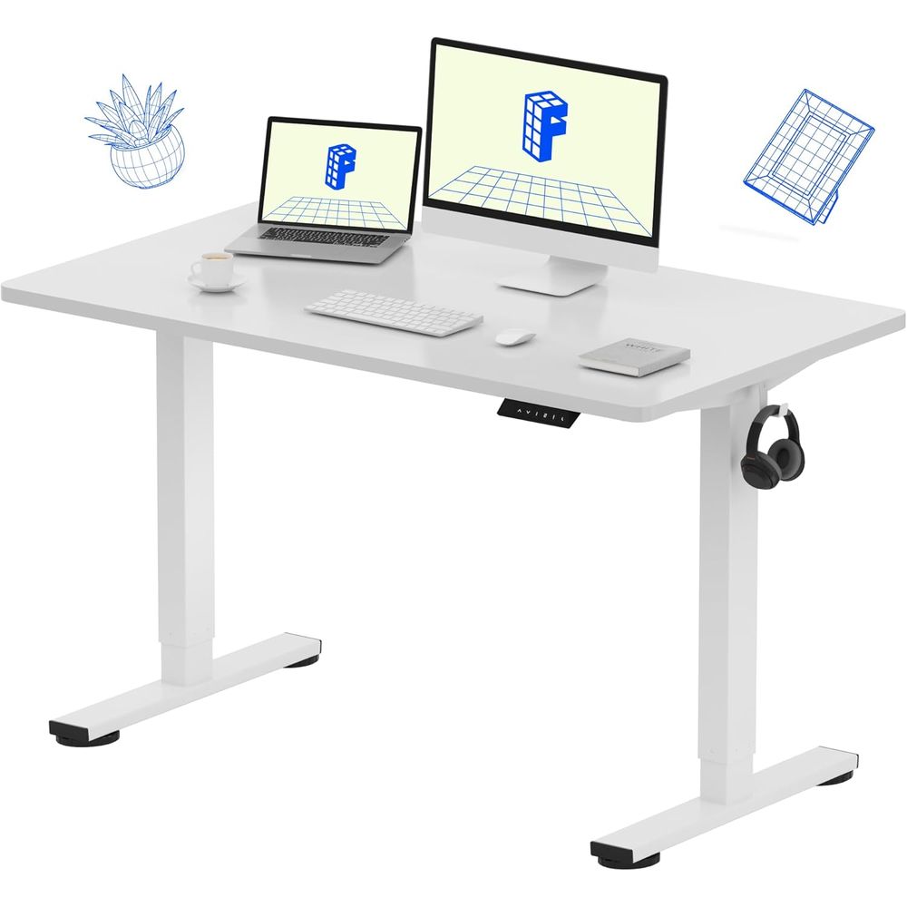 Desk Setup One Monitor - EN1 مكتب واقف من قطعة واحدة