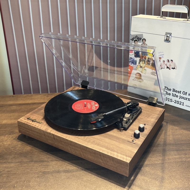 Desk Setup Speakers - مشغل أسطوانات فينيل، جهاز تشغيل الأسطوانات،