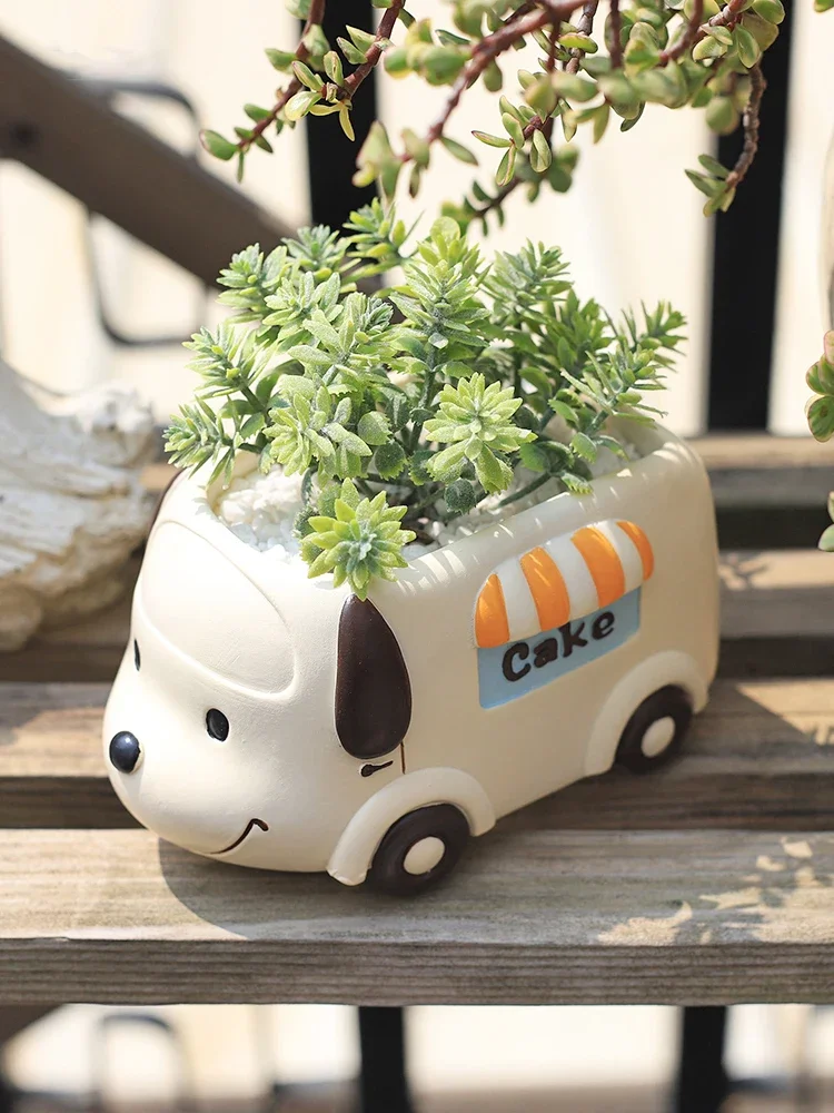 Plant Pot Small Desk - شاحنة الغذاء الحيوان وعاء النبات الصغير
