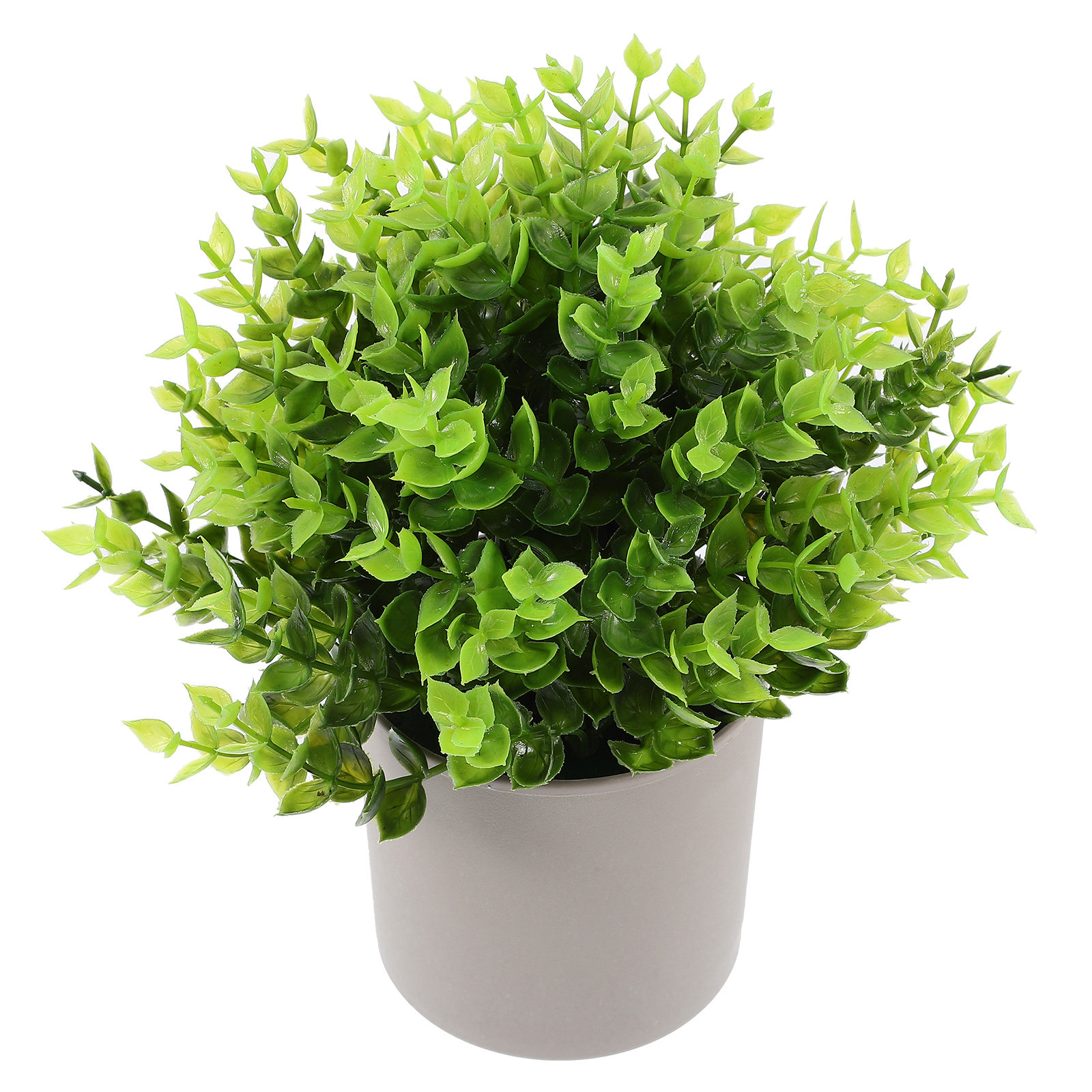Plant Pot Small Desk - نبات أخضر صناعي واقعي في وعاء،