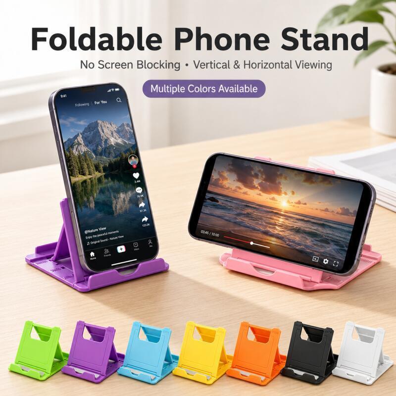 Desk Setup Table - حامل هاتف قابل للطي، حامل مكتبي