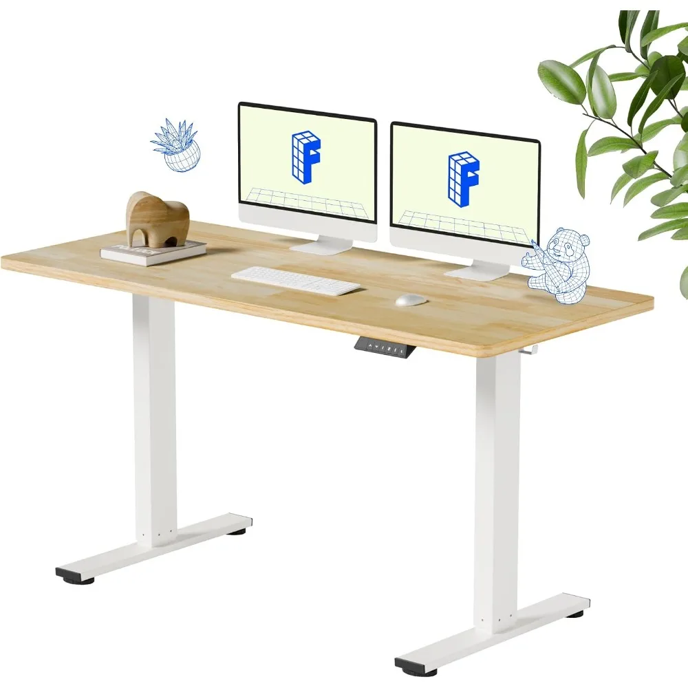Desk Setup Natural - مكتب فليكسسبوت القائم بذاته من الخشب