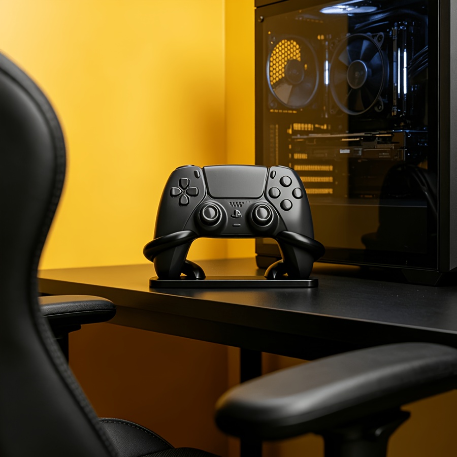 حامل تحكم ألعاب بتصميم بسيط مط - مراجعة Desk Setup Game وسعره