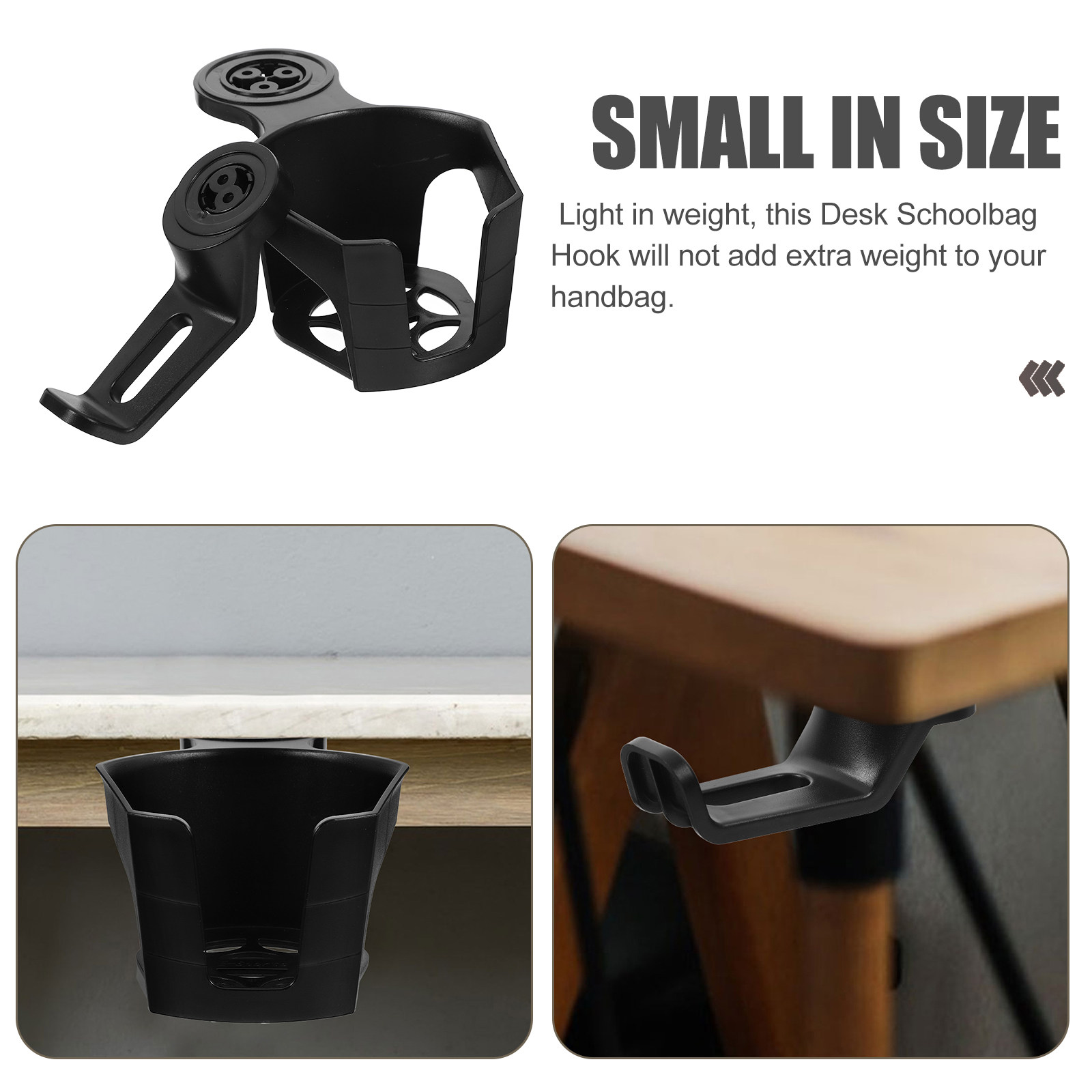 قطعتان من حامل الأكواب الأسود  - مراجعة Desk Setup Headphones وسعره