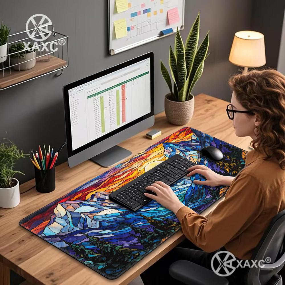 سجادة مكتب من الزجاج الملون بت - مراجعة Desk Setup Natural وسعره