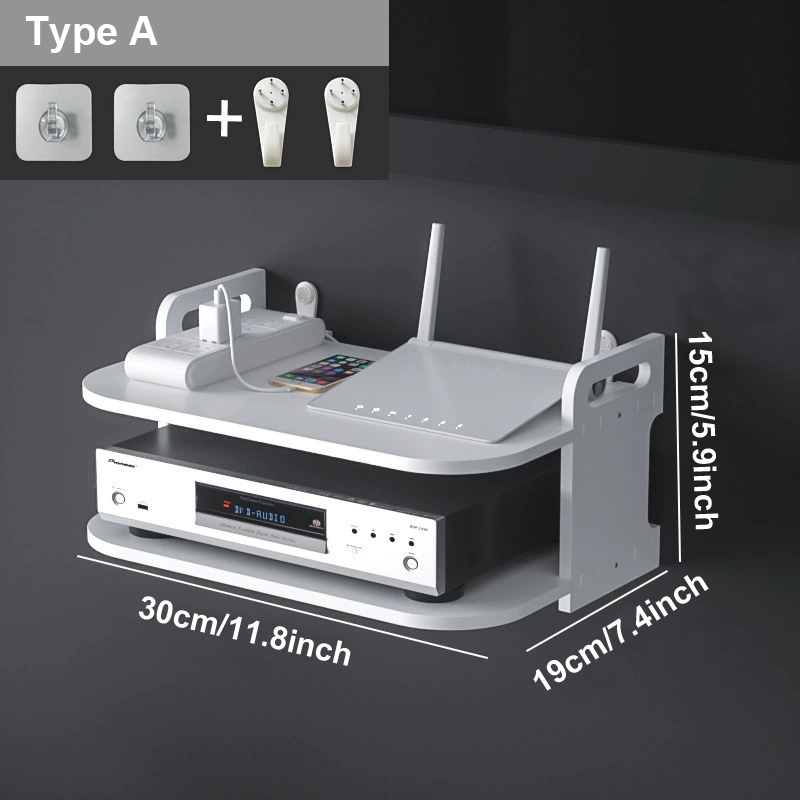 رف منظم كابلات الراوتر مثبت عل - مراجعة Desk Room Setup وسعره
