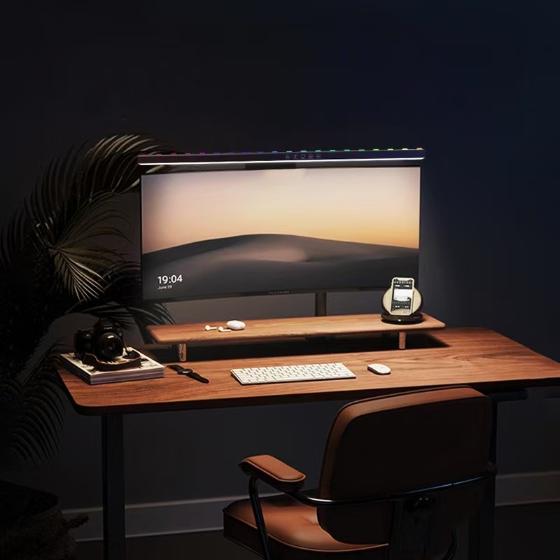 مصباح مكتبي معلق بإضاءة شاشة L - مراجعة Desk Room Setup وسعره