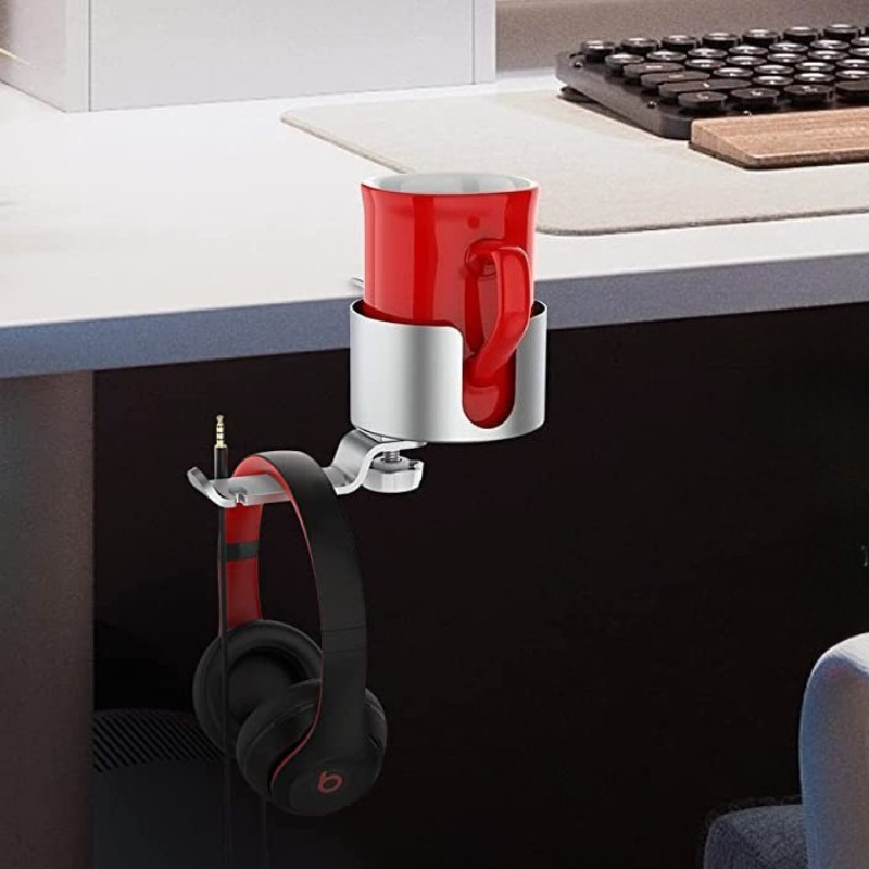360 °   حامل أكواب دوار من الأ - مراجعة Desk Setup Headphones وسعره