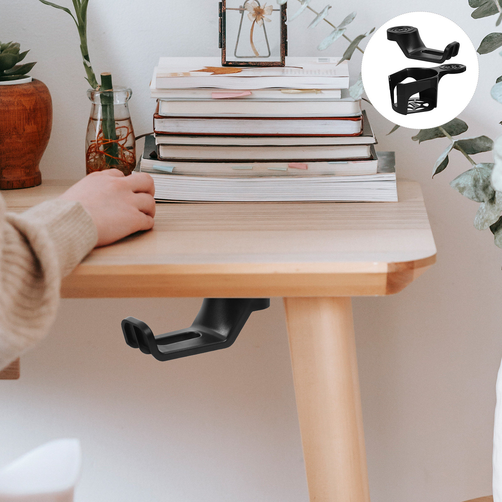 قطعتان من مشابك تثبيت سماعات ا - مراجعة Desk Setup Headphones وسعره