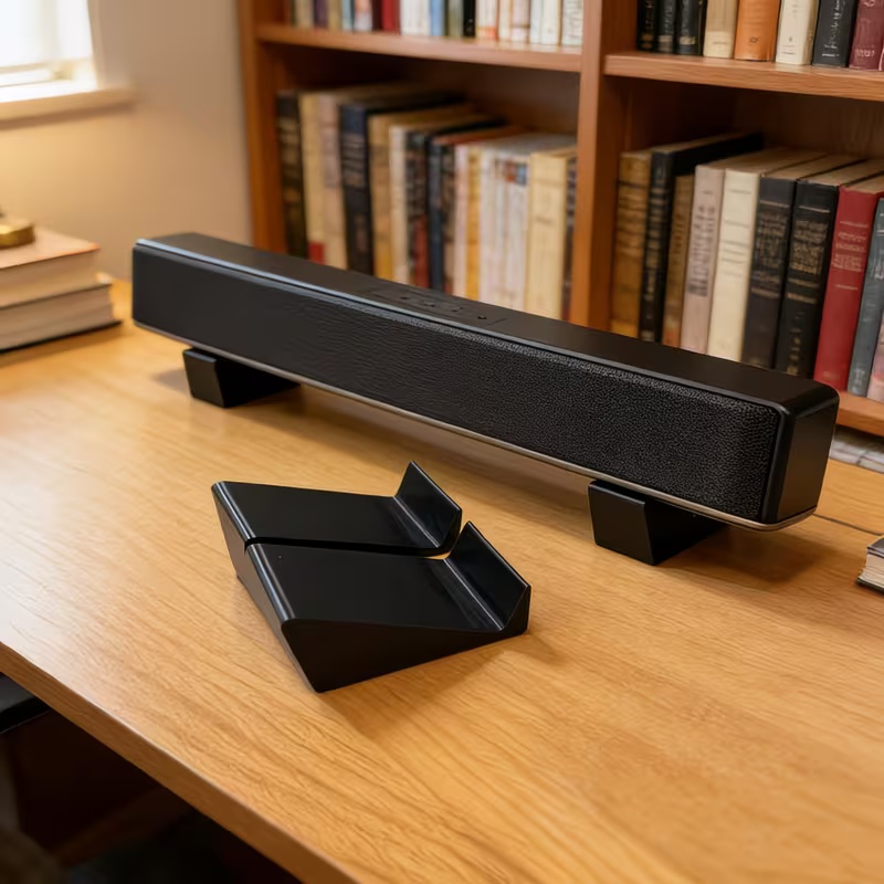 قطعتان من قواعد تثبيت مكبرات ا - مراجعة Desk Setup Speakers وسعره