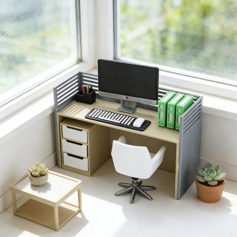 مجموعة مكتب مصغرة لزملاء العمل - مراجعة Desk Setup Natural وسعره