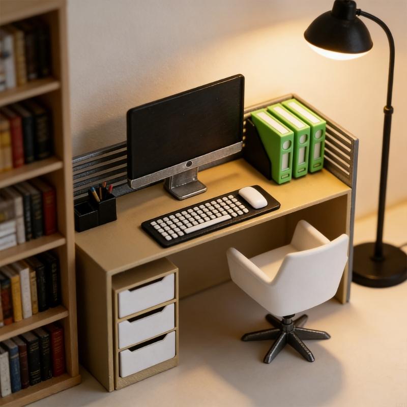 مجموعة مكتب مصغرة لزملاء العمل - مراجعة Desk Setup Natural وسعره