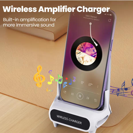 شاحن لاسلكي للهاتف مع محطة شحن - مراجعة Desk Setup Speakers وسعره
