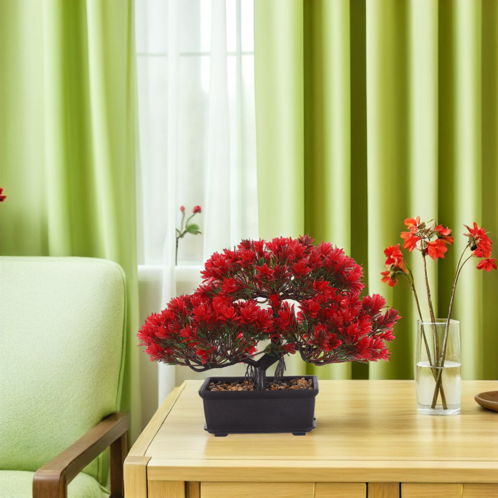 شجرة بونساي اصطناعية صغيرة في  - مراجعة Plant Pot Small Desk وسعره