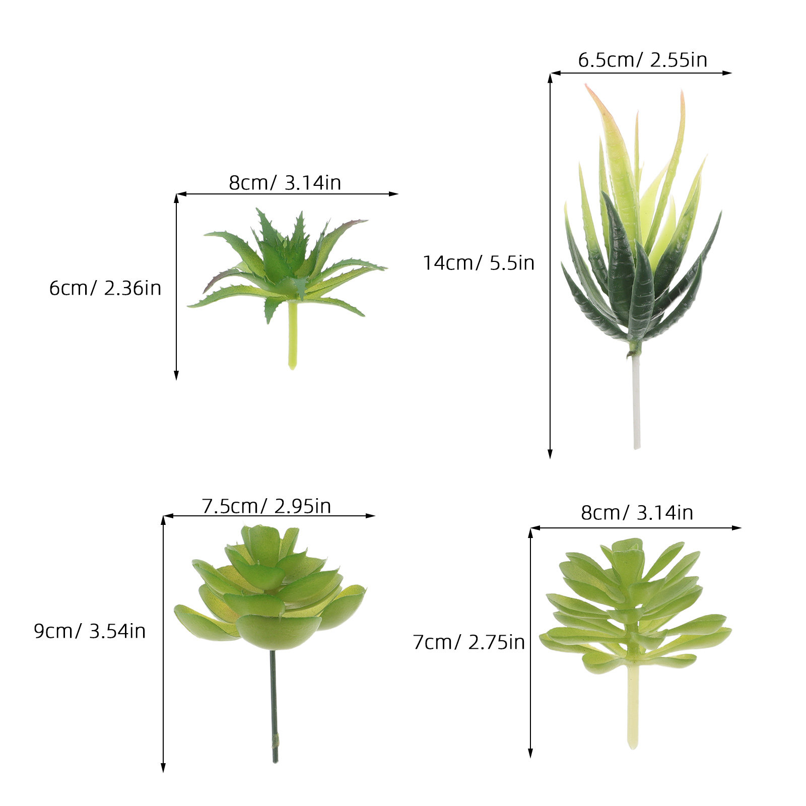 6 قطع نباتات عصارية اصطناعية ص - مراجعة Plant Pot Small Desk وسعره