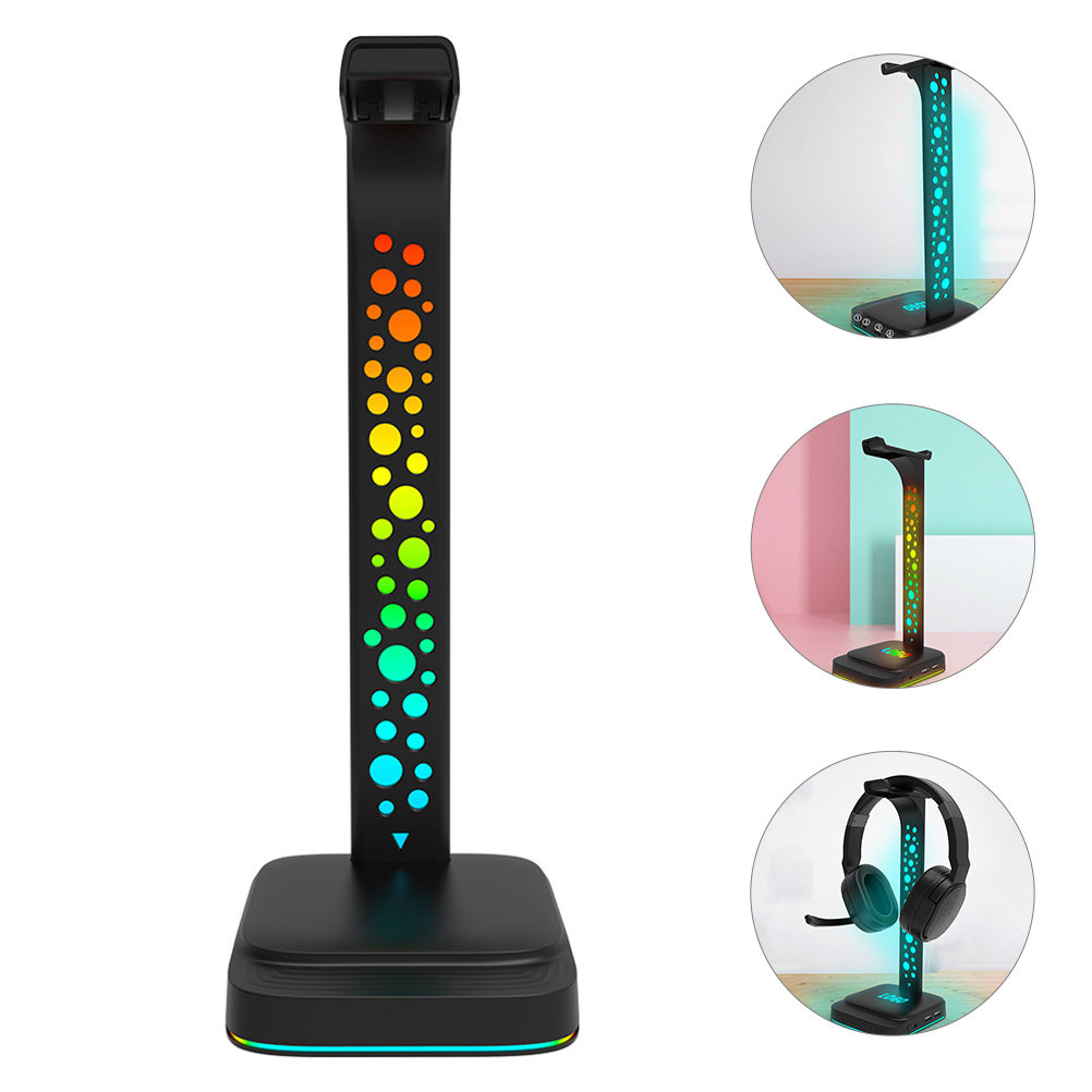 حامل سماعات الرأس مع شحن USB و - مراجعة Desk Setup Headphones وسعره