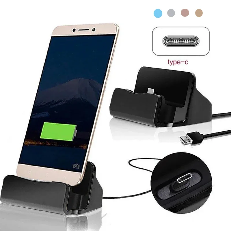 نوع C USB حوض شاحن حامل هاتف آ - مراجعة Desk Setup Table وسعره