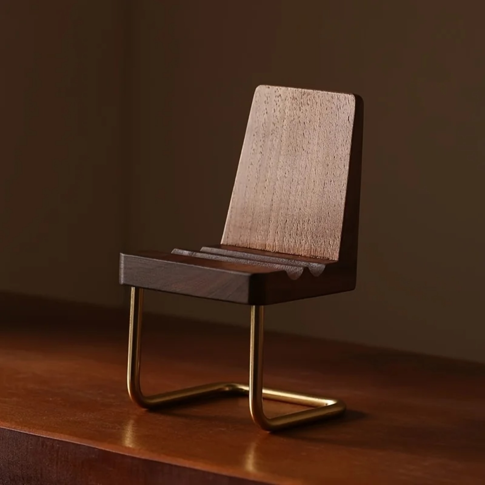 حامل هاتف خشبي من خشب الجوز، م - مراجعة Desk Setup Natural وسعره
