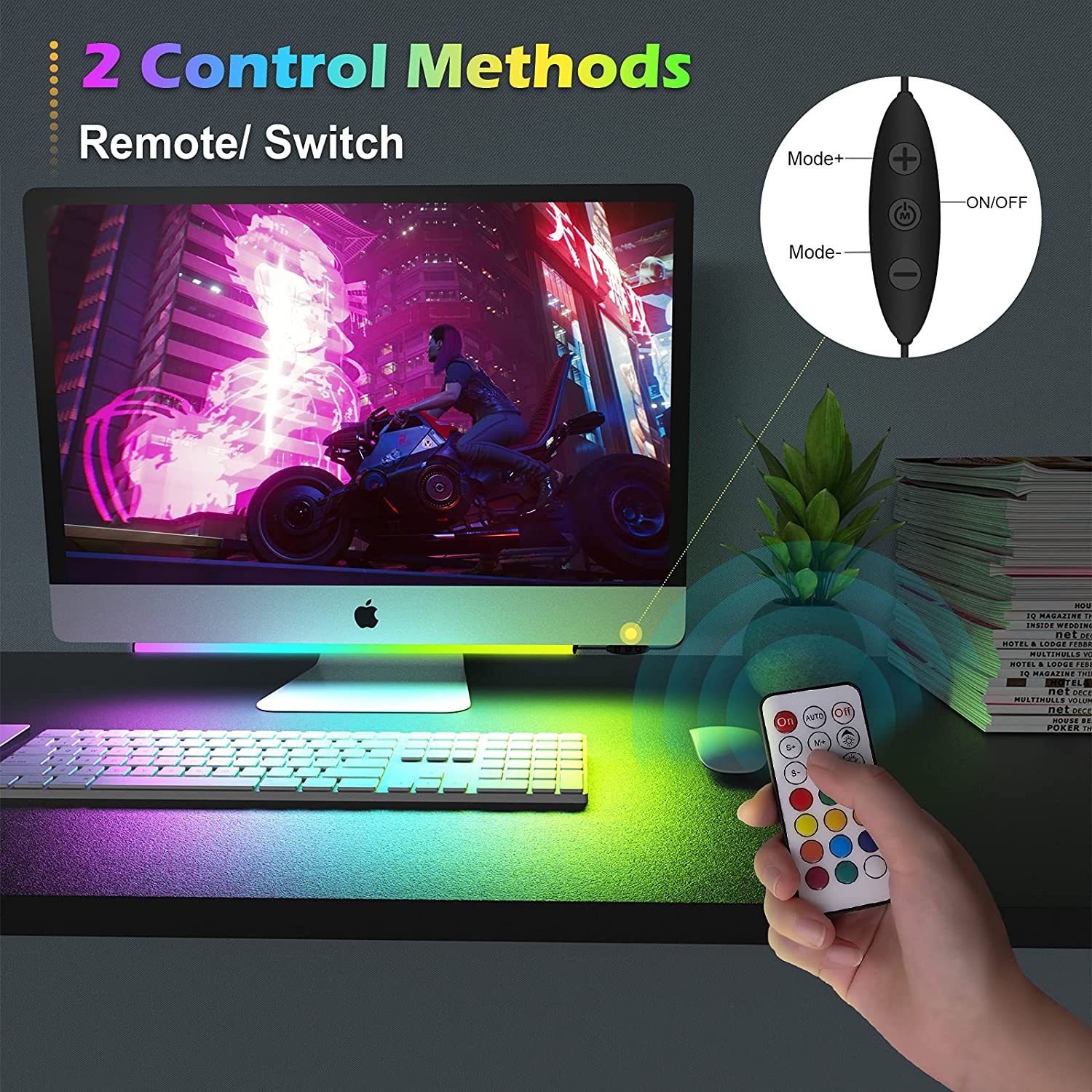 شريط إضاءة تحت الشاشة RGB Drea - مراجعة Desk Room Setup وسعره
