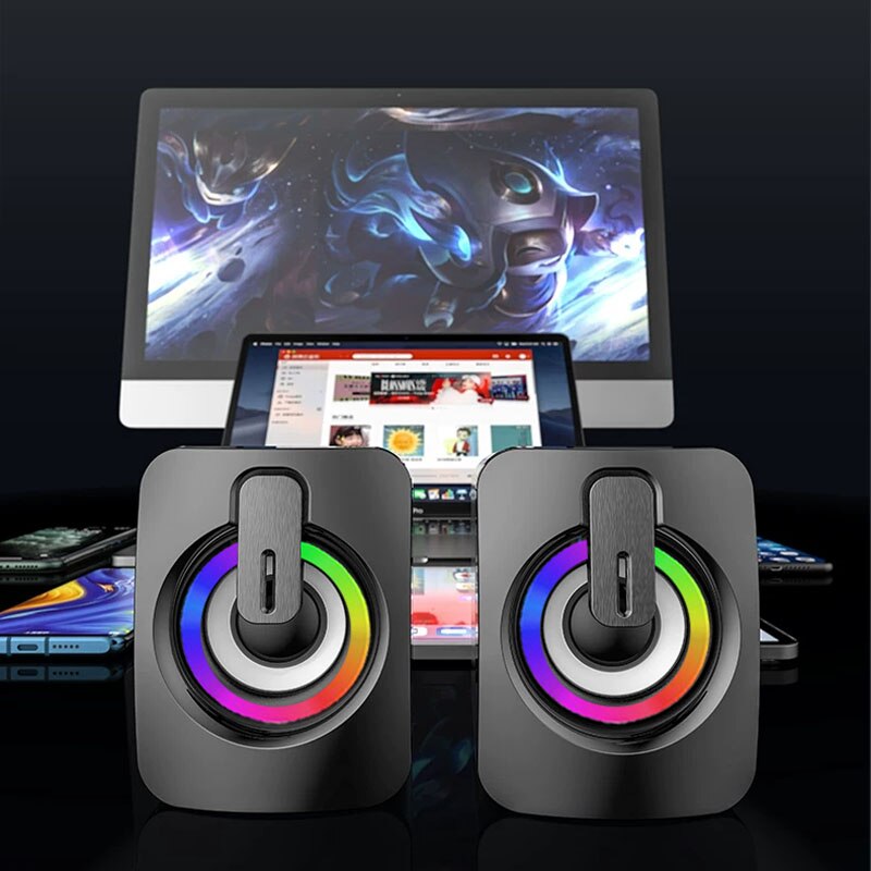 مكبرات صوت صغيرة للكمبيوتر مع  - مراجعة Desk Setup Speakers وسعره